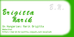 brigitta marik business card